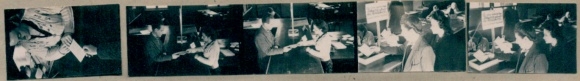 Contact print photos Berlin Treptow, VAB Schöneweide, 5 photos approx. 4x2 cm