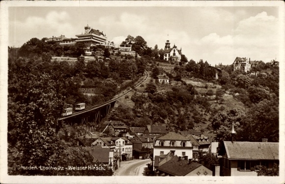 Ak Dresden Loschwitz, Weißer Hirsch