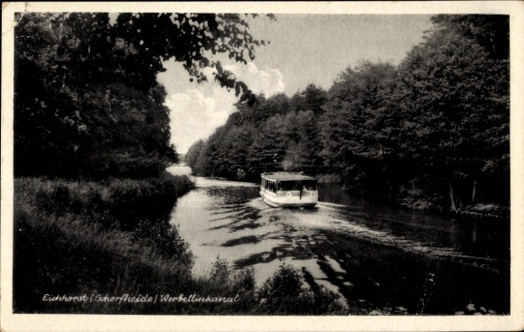 Postcard Eichhorst Schorfheide, Werbellinkanal