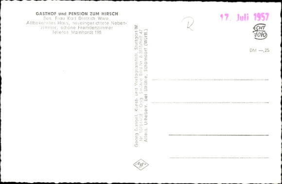 Postcard Liemersbach Großerlach in Württemberg, climatic health resort Liemersbach in the Mainhardt Forest, Vogelperspe