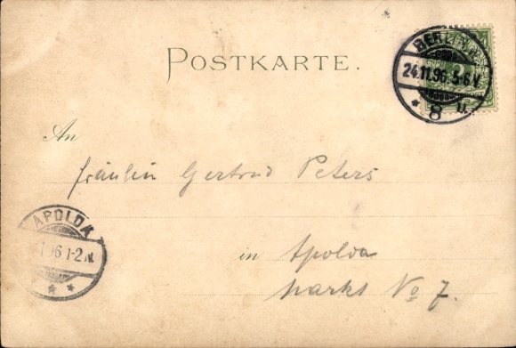 Chromo-Litho Berlin, Trade Exhibition 1896, Main Exhibition Building, Observation Tower