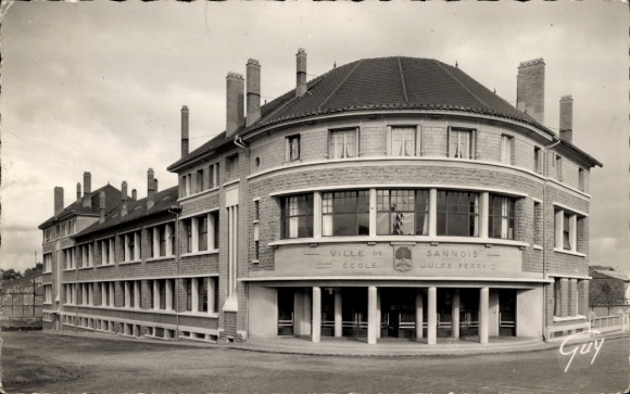 Ak Sannois Val d’Oise, Jules Ferry School