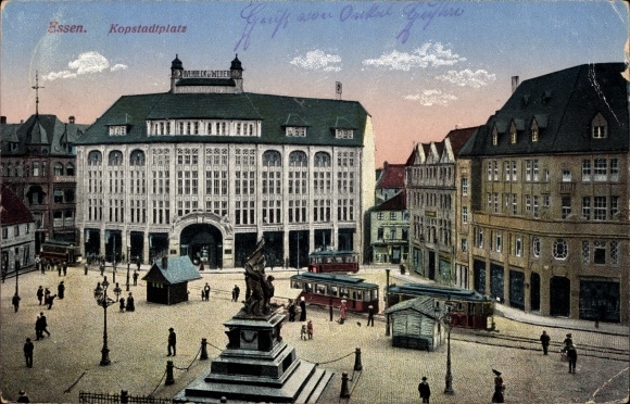 Ak Essen im Ruhrgebiet, Kopstadtplatz