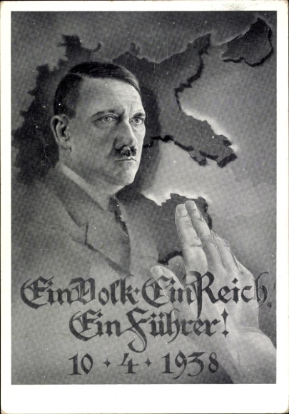Artysta KP Jeden naród, jedna Rzesza, jeden wódz, 10.04.1938, Głosuj za Wielkimi Niemcami, Adolf Hitler