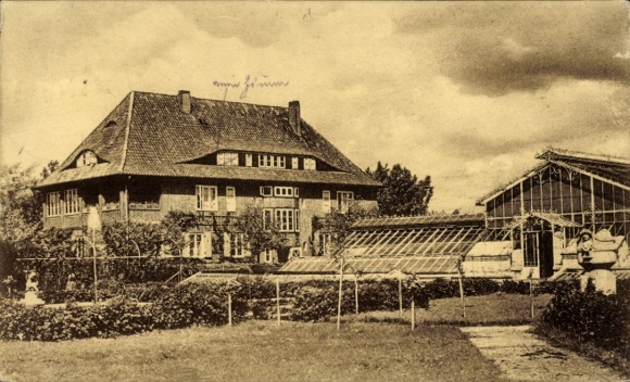 Postcard Lehmrade Schleswig Holstein, Sanatoriums Diet Reform, Haus Erica