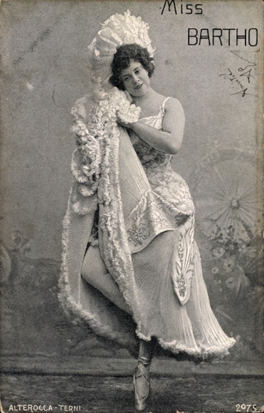 Postcard Variety Artist Miss Barho, Alterocca Terni