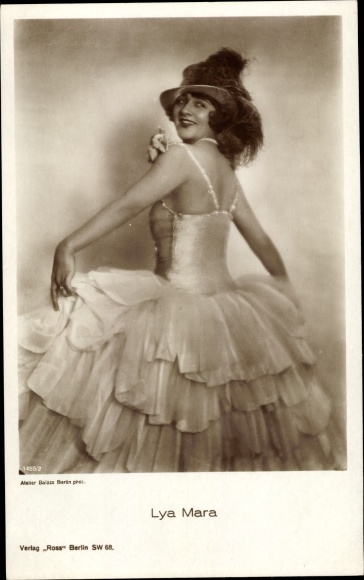 Postcard actress Lya Mara, portrait