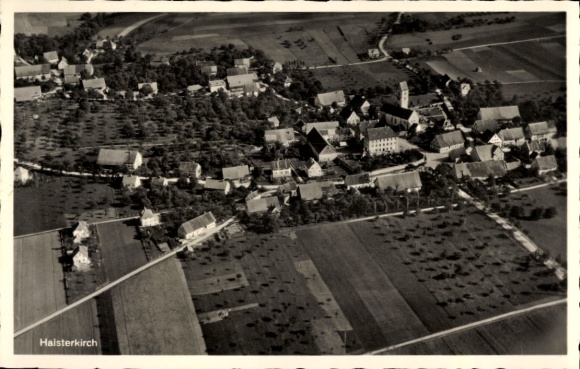 Postcard Haisterkirch Bad Waldsee in Upper Swabia Württemberg, aerial photograph
