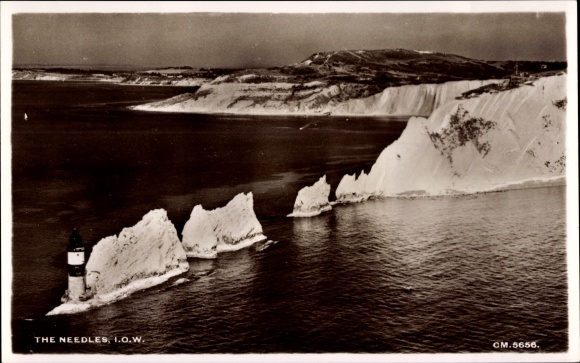 Postcard Isle of Wight England, The Needles, Lighthouse