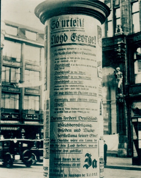 Sammelbild Bild-Dokumente unserer Zeit, Nr. 352 So urteilt Lloyd George, Volksabstimmung 12.11.1933
