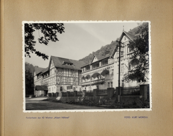 GDR IG bismuth FDGB photo album 1962 Schwarzburg holiday home 13 original photos