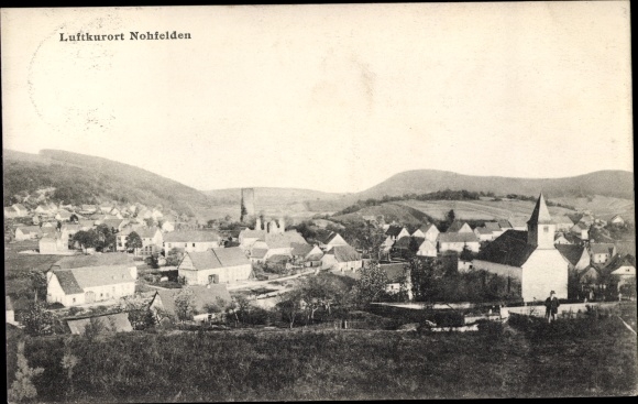 Ansichtkaart Nohfelden aan het Nahe Saarland, totaaloverzicht van het dorp