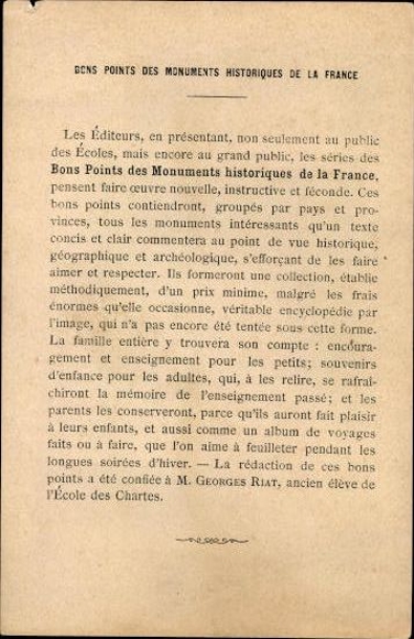 96 old PCs with description and cover, monuments in France