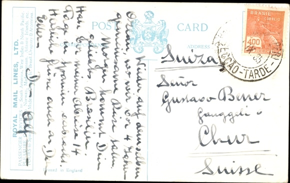 Artist PC Passenger Liner Highland Patriot, Royal Mail Lines