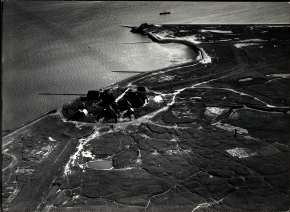 Ak Hallig Nordmarsch Langeneß Noord-Friesland, 7 km ten zuiden van Wyk