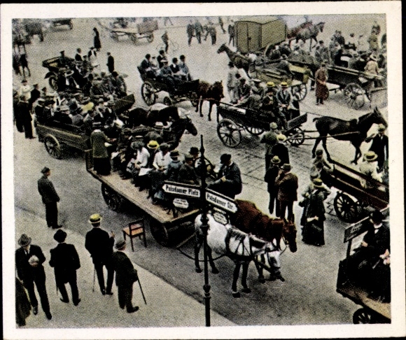 Sammelbild Nachkriegszeit Nr. 54 Juni 1922 Neue Generalstreiks, Verkehrsstreik, Potsdamer Platz