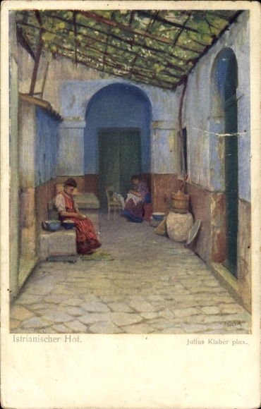 Artist Postcard Klaber, Julius, Istrian Court