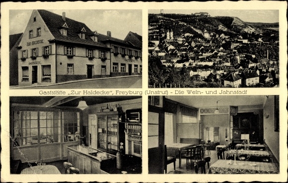Ak Freyburg an der Unstrut, Gaststätte Zur Haldecke