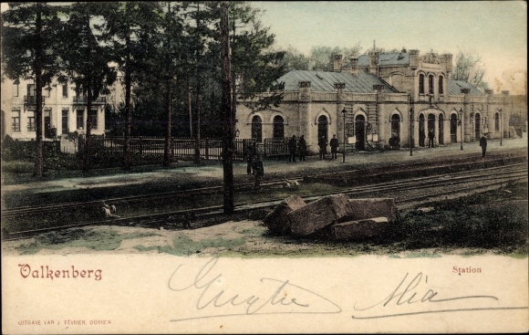 PC Valkenburg Limburg Netherlands, railway station, track side