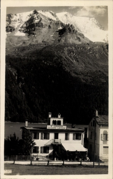 Postcard Silvaplana Kt. Graubünden, Confectionery by R. Jörimann