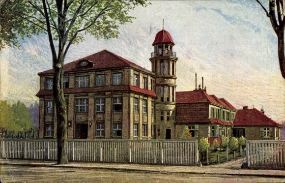 Artist Postcard Döberitz in Havelland, Kaiser Wilhelm Soldiers' Home