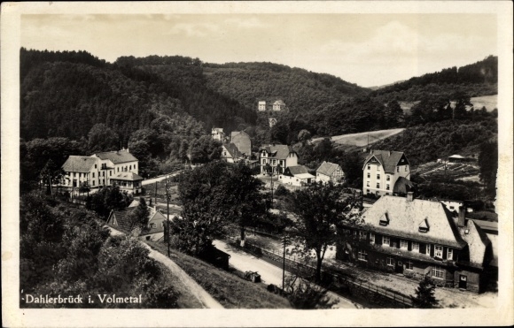Postcard Dahlerbrück Schalksmühle in Sauerland, Volmetal, view of the village and surroundings