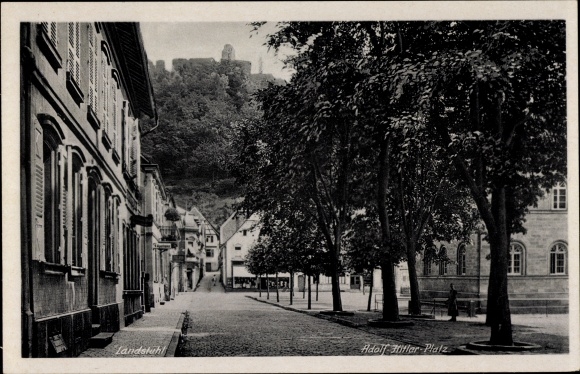 Ak Landstuhl in Rheinland Pfalz, Adolf Hitler Platz
