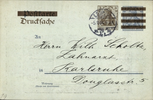 Postwaardestukken Ak Gebrüder Senf's geïllustreerde postzegelcatalogus 1907, reclame