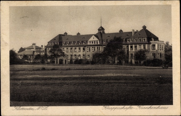 Postcard Klettwitz Schipkau in Lower Lusatia, miners&#39; hospital