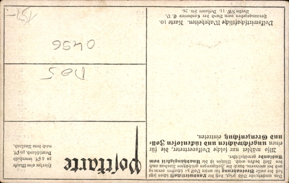 Postcard Bread Grain Import, Bread Grain Production in Germany, 1903-1909, Average