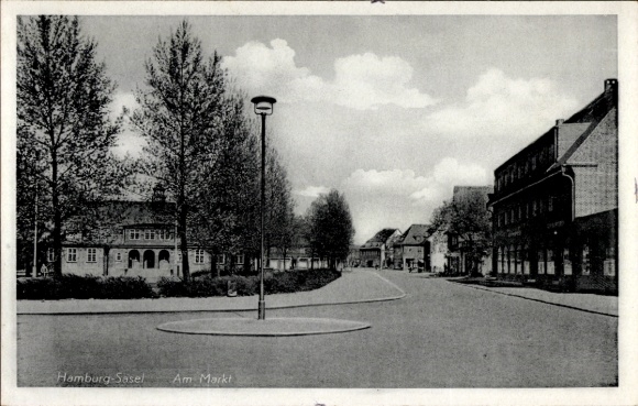 Ansichtkaart Hamburg Wandsbek Sasel, Am Markt