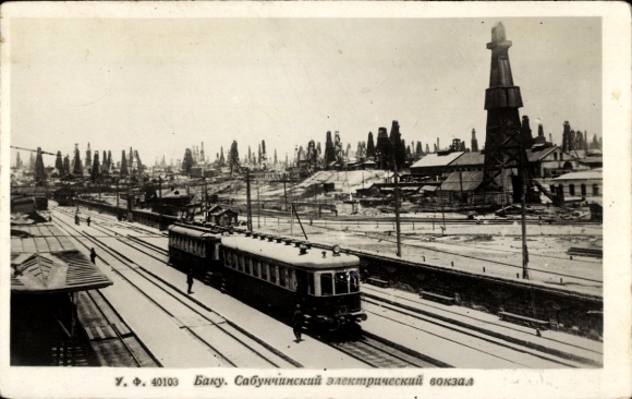 Ak Baku Aserbaidschan, Straßenbahn, Bahnschienen