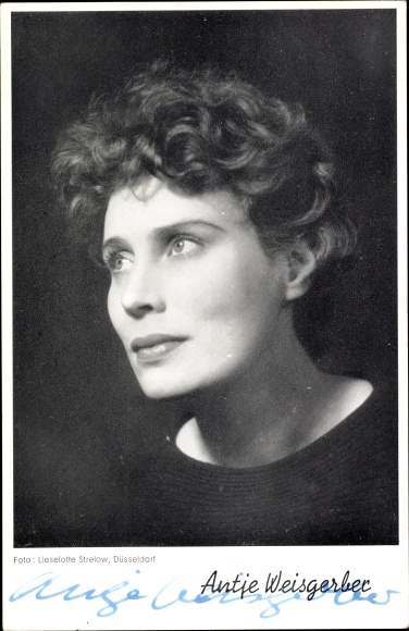 Ak Schauspielerin Antje Weisgerber, Portrait, Autogramm