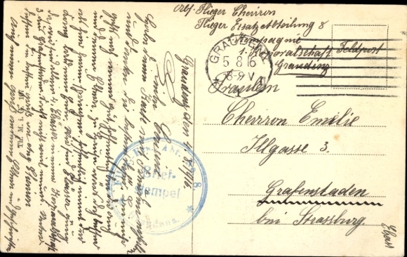 Postcard Grudziądz Graudenz West Prussia, infantry barracks Regt No. 175, pioneer barracks Batl 26, airfield