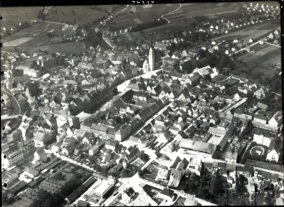 Foto Pfaffenhofen an der Roth Mittelschwaben, Fliegeraufnahme