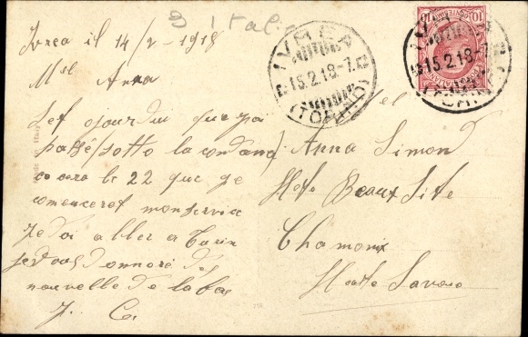 Postcard Ivrea Piedmont, Alpini Barracks