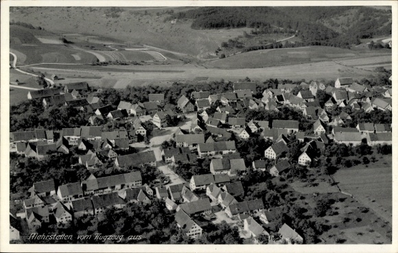 Postcard Mehrstetten Swabian Alb Württemberg, aerial photograph