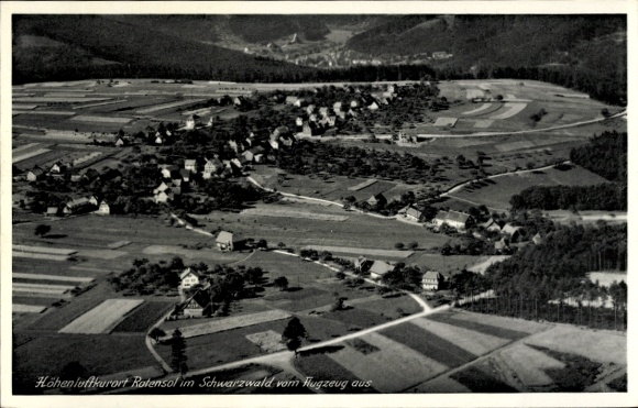 Postcard Rotensol Bad Herrenalb in the Black Forest, aerial photograph