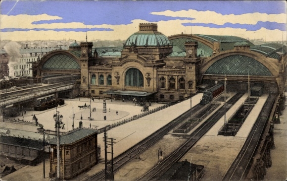 Postcard Dresden, Hauptbahnhof