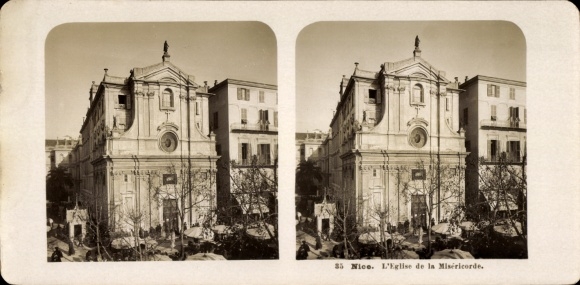 Stereo Photo Nice Nice Alpes Maritimes, L'Eglise de la Misercorde