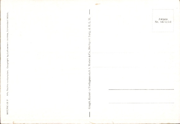 Postcard Kandel in the Palatinate Bienwald, aerial photograph