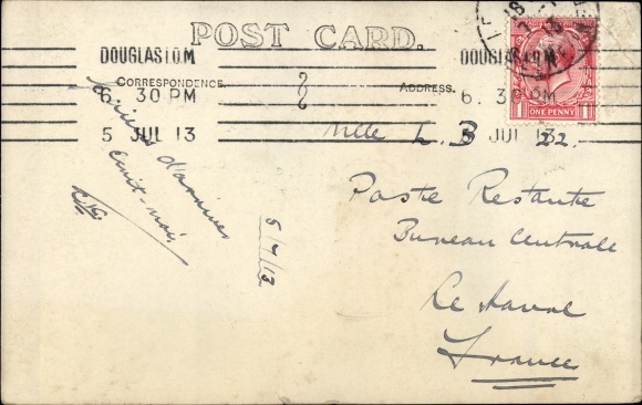 Passepartout Postcard Douglas Isle of Man North West England, General View