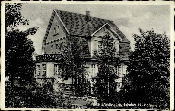 Postcard Bad Eilsen Lower Saxony, Kurpension Haus Waldfrieden