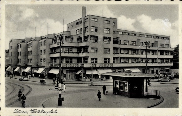 Ak Düren im Rheinland, Wirteltorplatz, Café Wirteltor