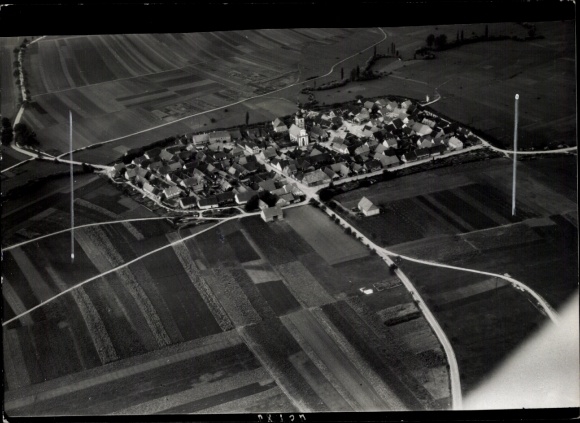 Foto Ostheim vor der Rhön Unterfranken, Fliegeraufnahme