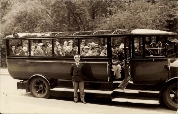 Foto Ak Hamburg, Autobus, Stadtrundfahrt