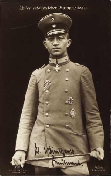 Ak Kampfflieger Kurt Wintgens, Sanke 7729
