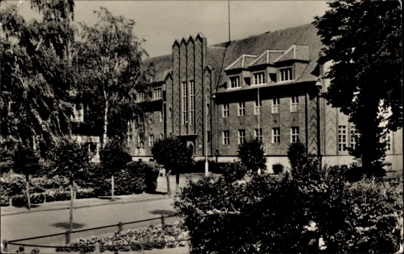 Postcard Barth on the Baltic Sea, town hall