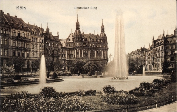 Postcard Cologne on the Rhine, German Ring