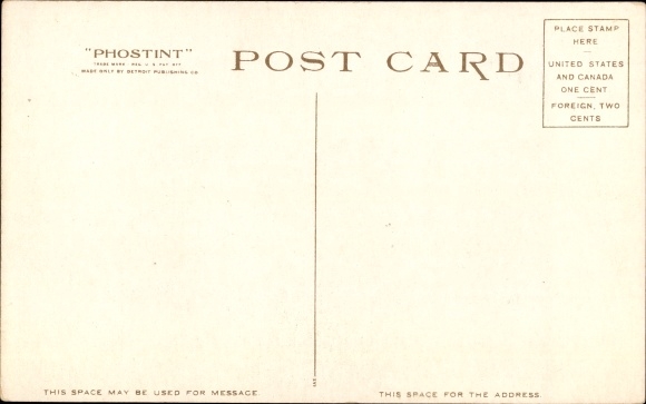 Postcard Boston Massachusetts USA, Public Library
